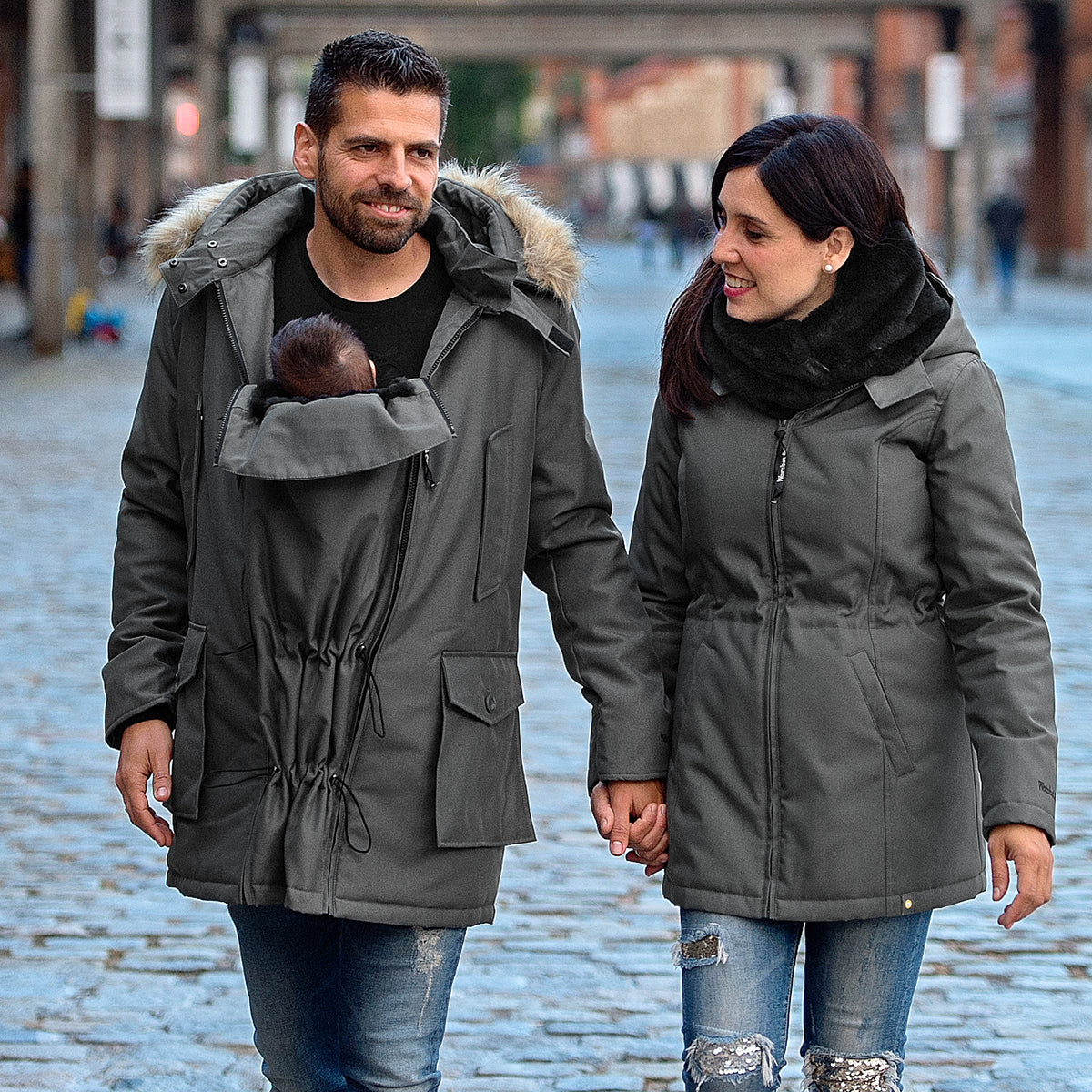 Wombat & Co. Trägerjacke für Herren – Grau – Trägerjacke – MamaMilla