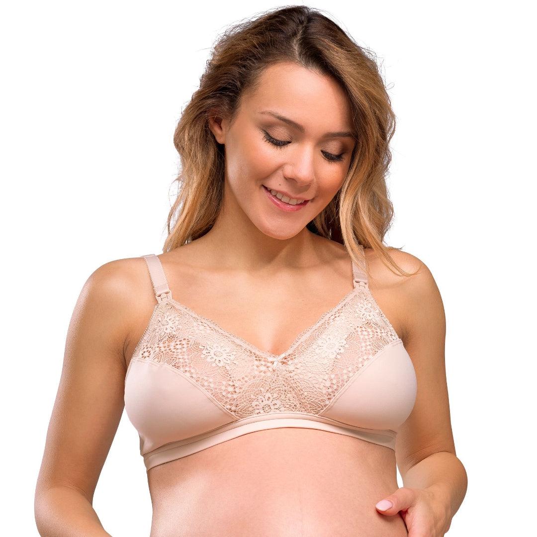 Carriwell Still-BH „Soft as Silk“ – Rosabeige – Stillkleidung – MamaMilla