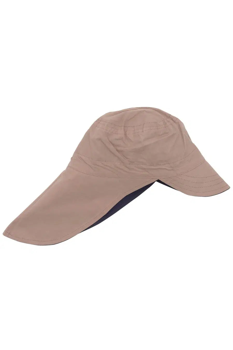Copenhagen Colors - Bio-Wende-Sommerhut mit langer Krempe - Marinebeige - Sonnenhut - MamaMilla