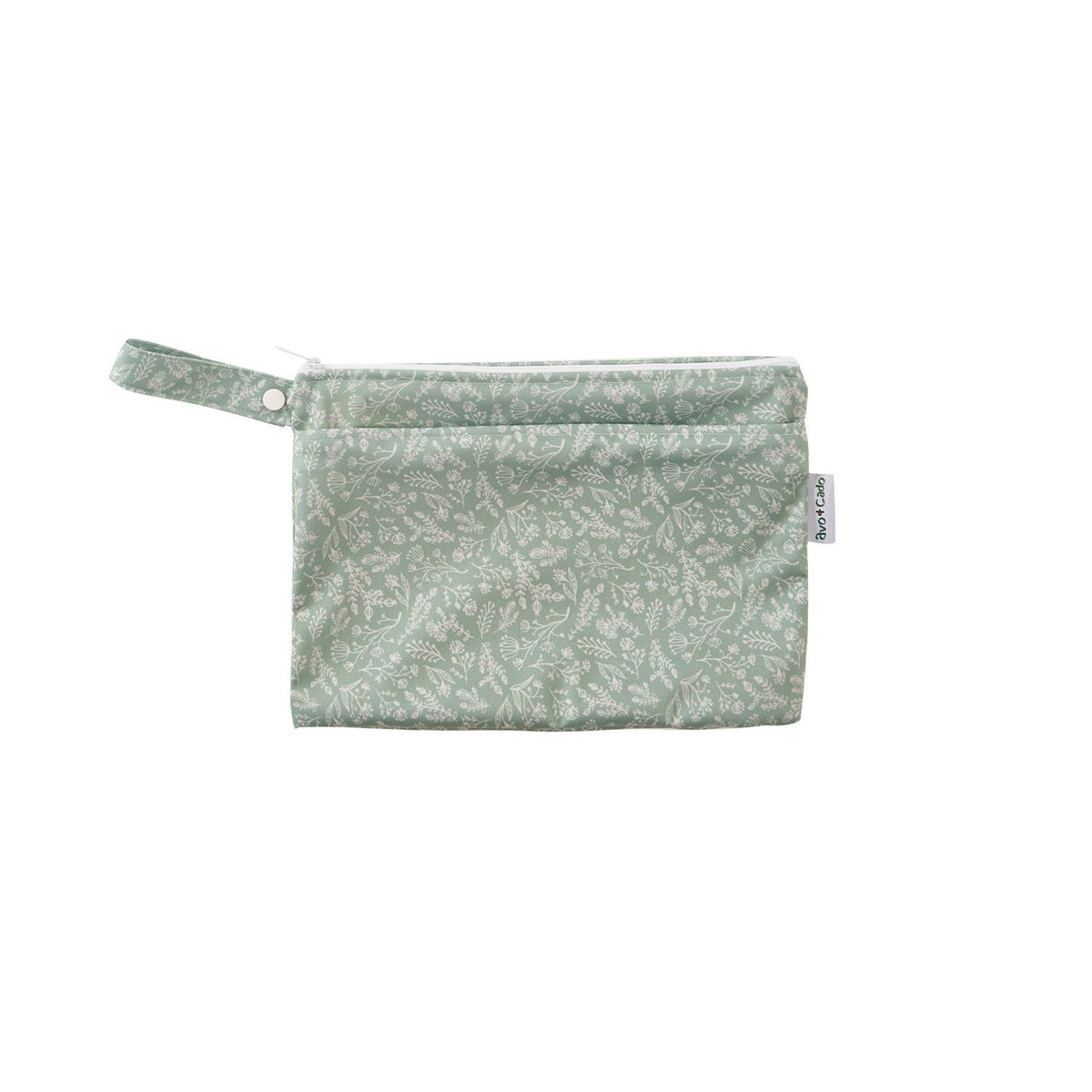 avo+cado Wetbag klein mit zwei Fächern und Hank – Kräuter – Wetbag klein – MamaMilla