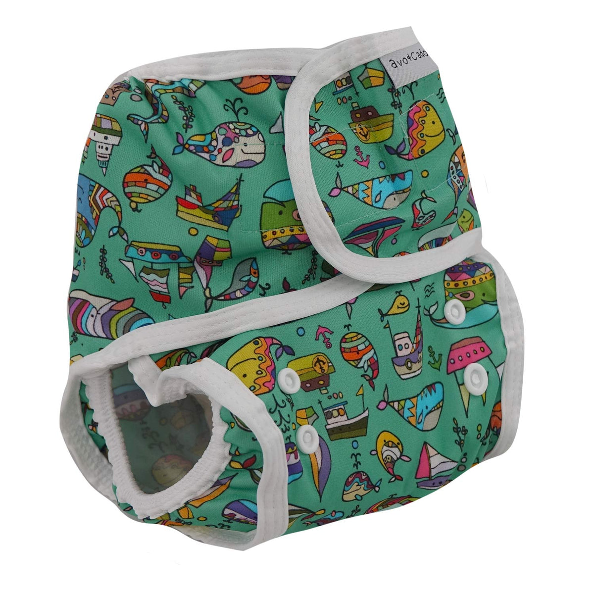 avo+cado Sprossenhülle in Einheitsgröße (Klettverschluss) – Funky Pineapples, Groovy Whales, Happy Turtles, Jungle Leaves, Avocado Heroes – – MamaMilla