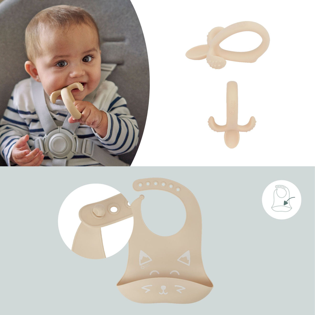 Babymoov Esszimmerset 6-12 Monate – Terracotta Fox – Esszimmerset – MamaMilla