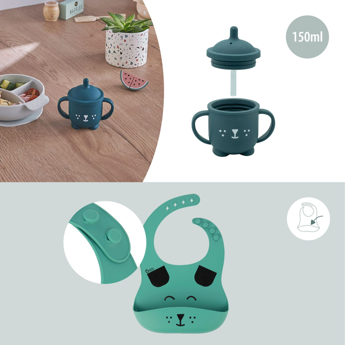 Babymoov Tafelservice 12–24 Monate – Blue Dog – Tafelservice – MamaMilla