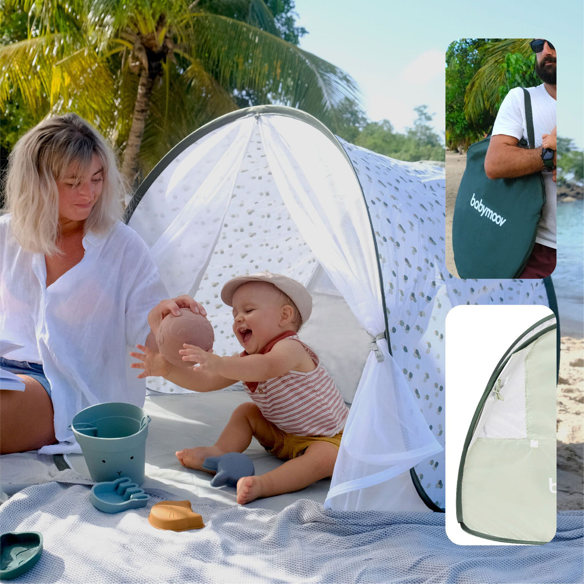 Babymoov UV-Zelt – Grün – Provence – UV-Zelt – MamaMilla