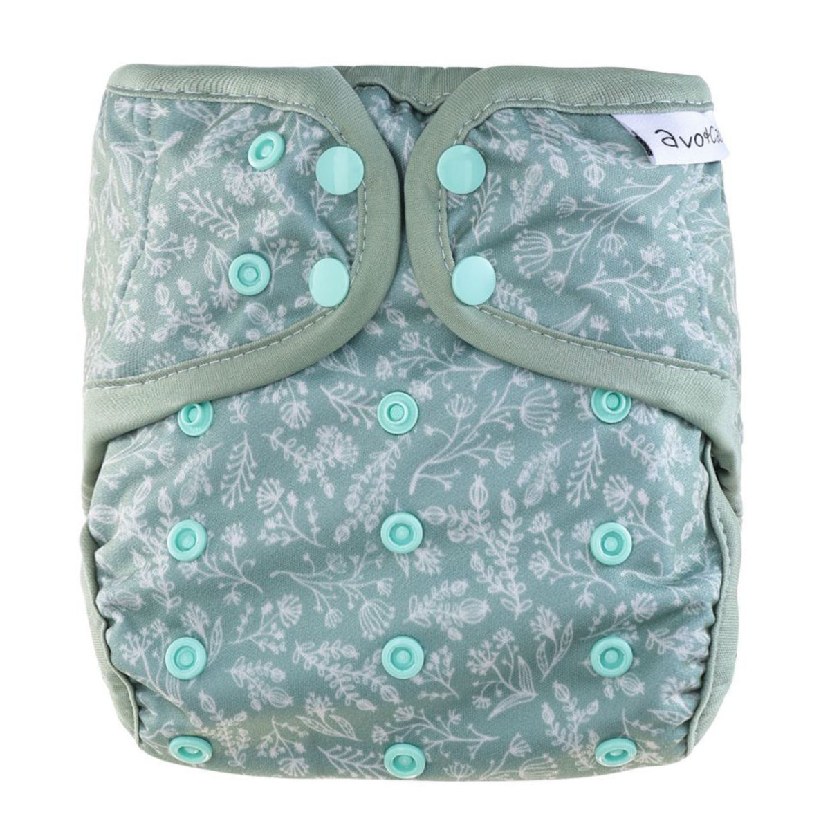 avo+cado One Size Explorer Windelüberzug – Wildpflanzen, Naturküche, Knospen, Giersch, Sand, Pampasgras, Moss, Mauve, Blätter, Kräuter, Grau, Pusteblume – – MamaMilla