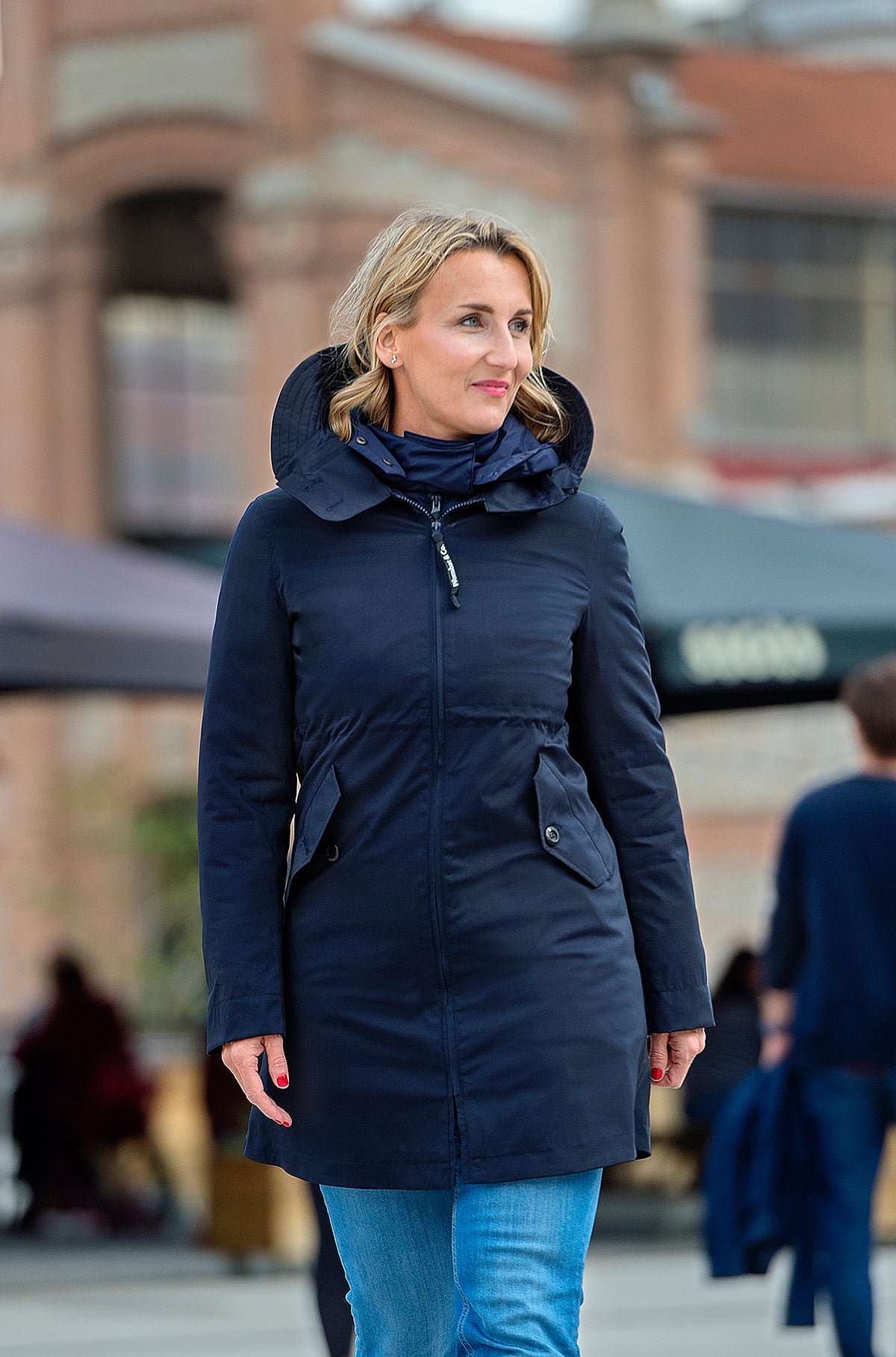 Wombat & Co. KOWARI 4-in-1 Ganzjahres-Umstandsjacke/Tragejacke – Marineblau – Tragejacke – MamaMilla