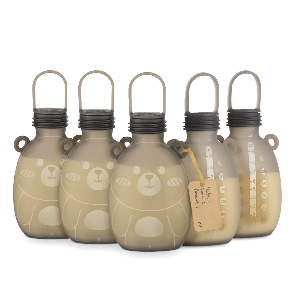 Haakaa Silikonbeutel für Milch – 5 Stück (260 ml) – Silikonbeutel – MamaMilla