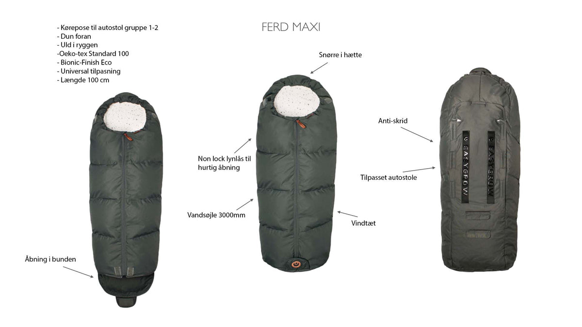 Easygrow FERD MAXI Reisetasche für Autositz und Kinderwagen – Schwarz – Reisetasche – MamaMilla
