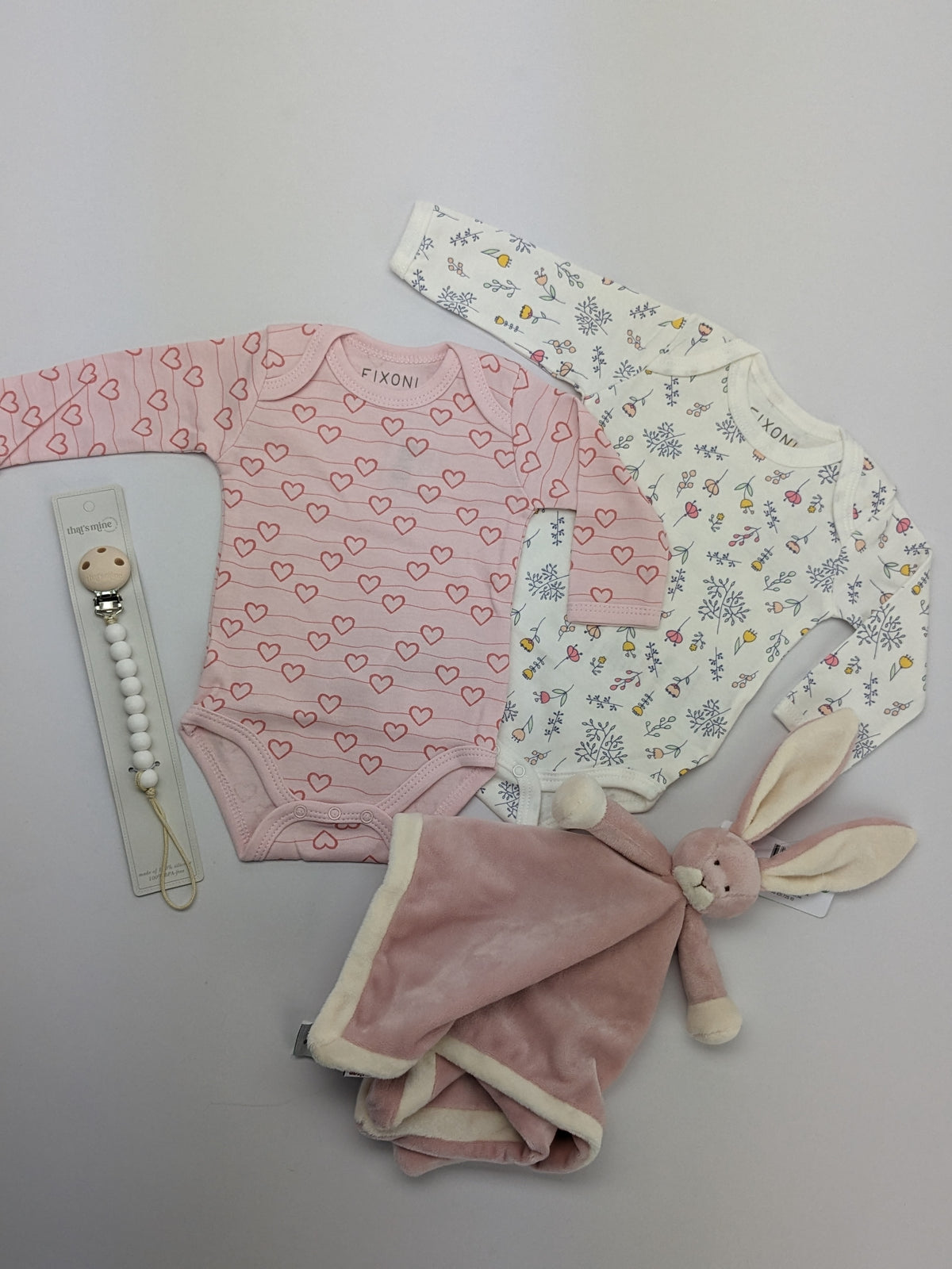 Fixoni-Body – New Nadja – Blumen – Weiß – Kleidung – MamaMilla