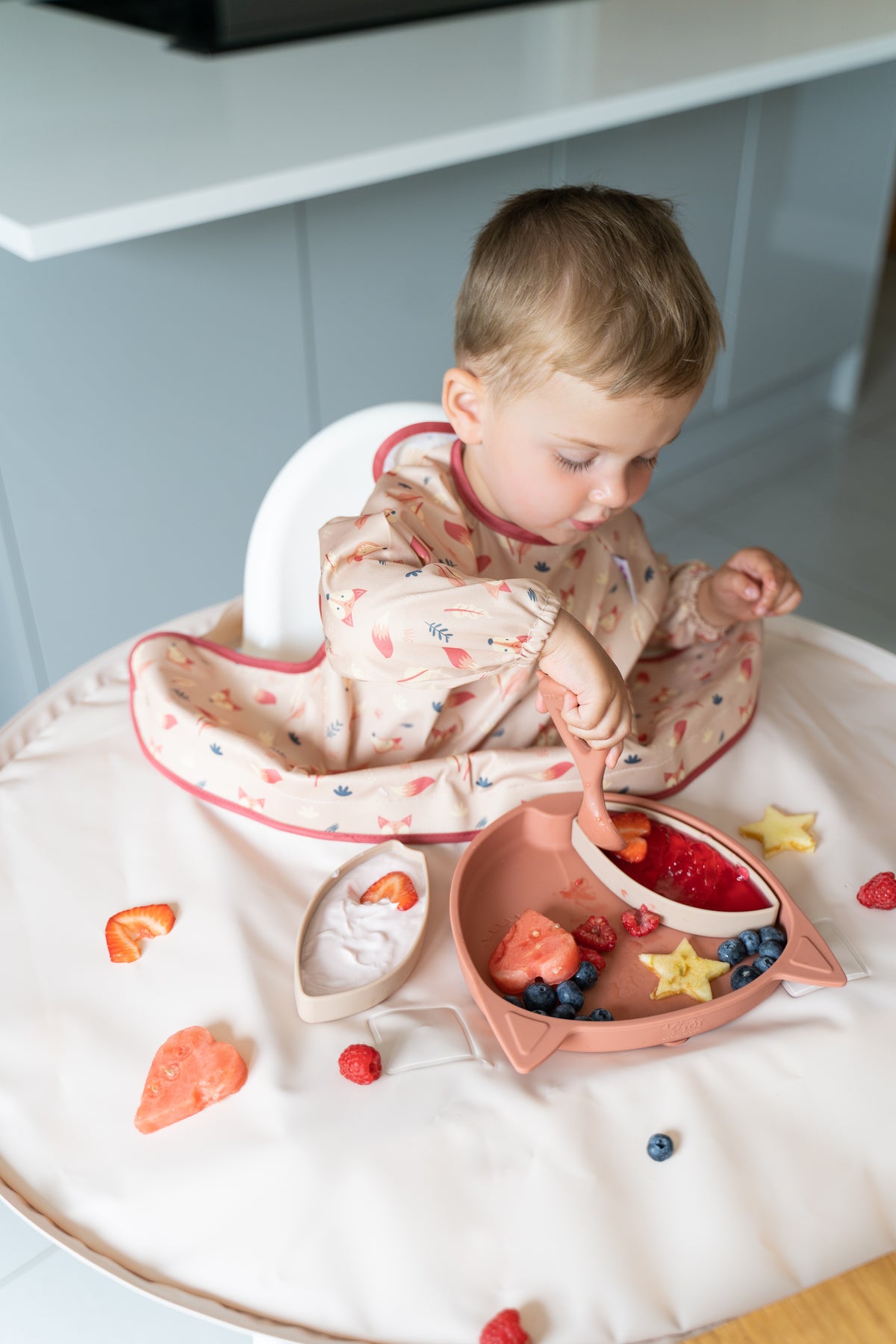 Tidy Tot Silikonlöffel mit Griff – 2 Stück – Besteck – MamaMilla