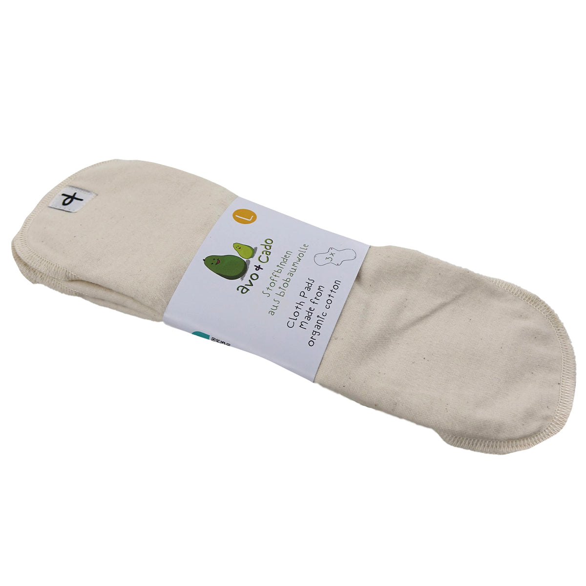 avo+cado Servietten (Stoffwindeln) aus Bio-Baumwollflanell – 3 Stück – Servietten – MamaMilla