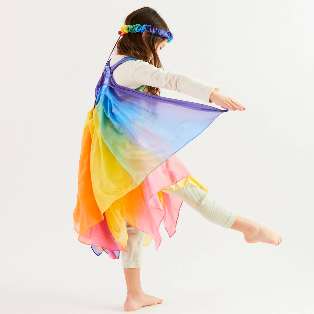 Sarahs Seiden-Regenbogenflügel aus Seide – für Feen-Verkleidungsspiele – MamaMilla