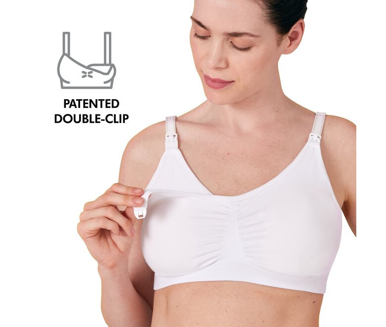 Medela Bequemer 3-in-1-Still- und Pump-BH, weiß, Größe L - MamaMilla