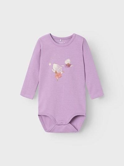 Name it Body mit Tülldetail – Ryra – Ballerina Mouse – Lavender Mist – Body – MamaMilla