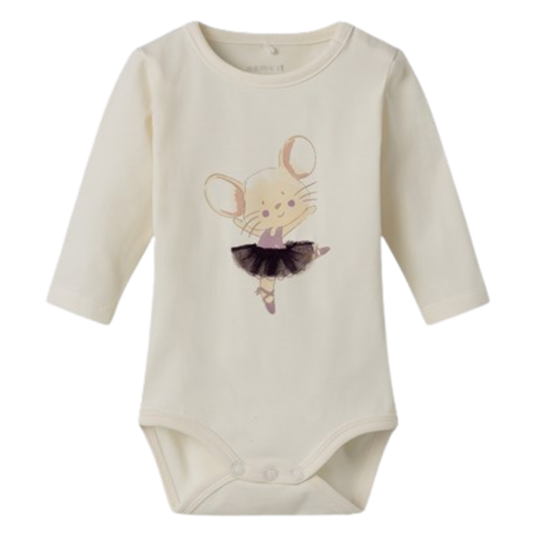 Name it Body mit Tülldetail – Ryra – Ballerina-Maus – Jetstream – Body – MamaMilla