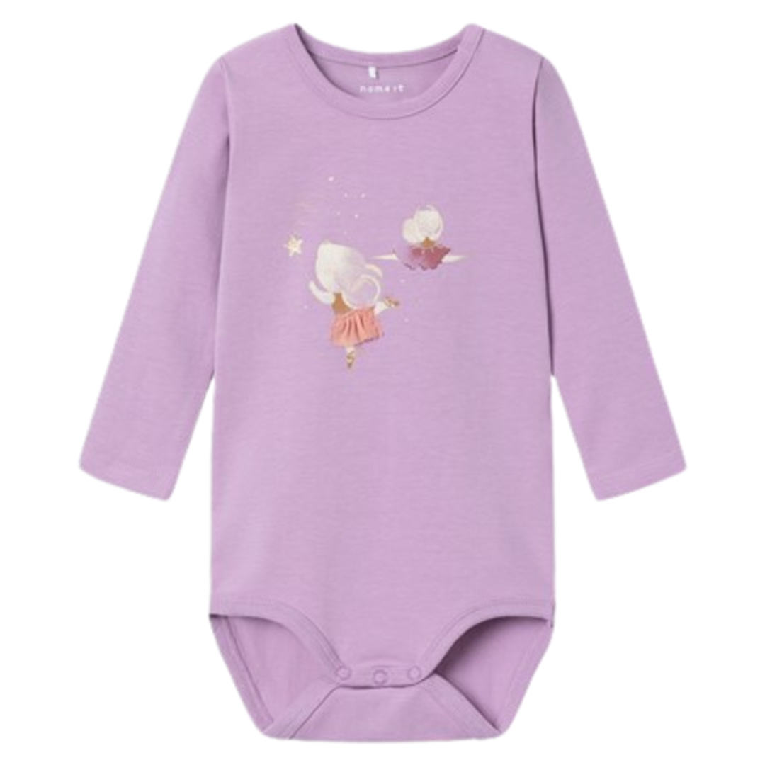Name it Body mit Tülldetail – Ryra – Ballerina Mouse – Lavender Mist – Body – MamaMilla