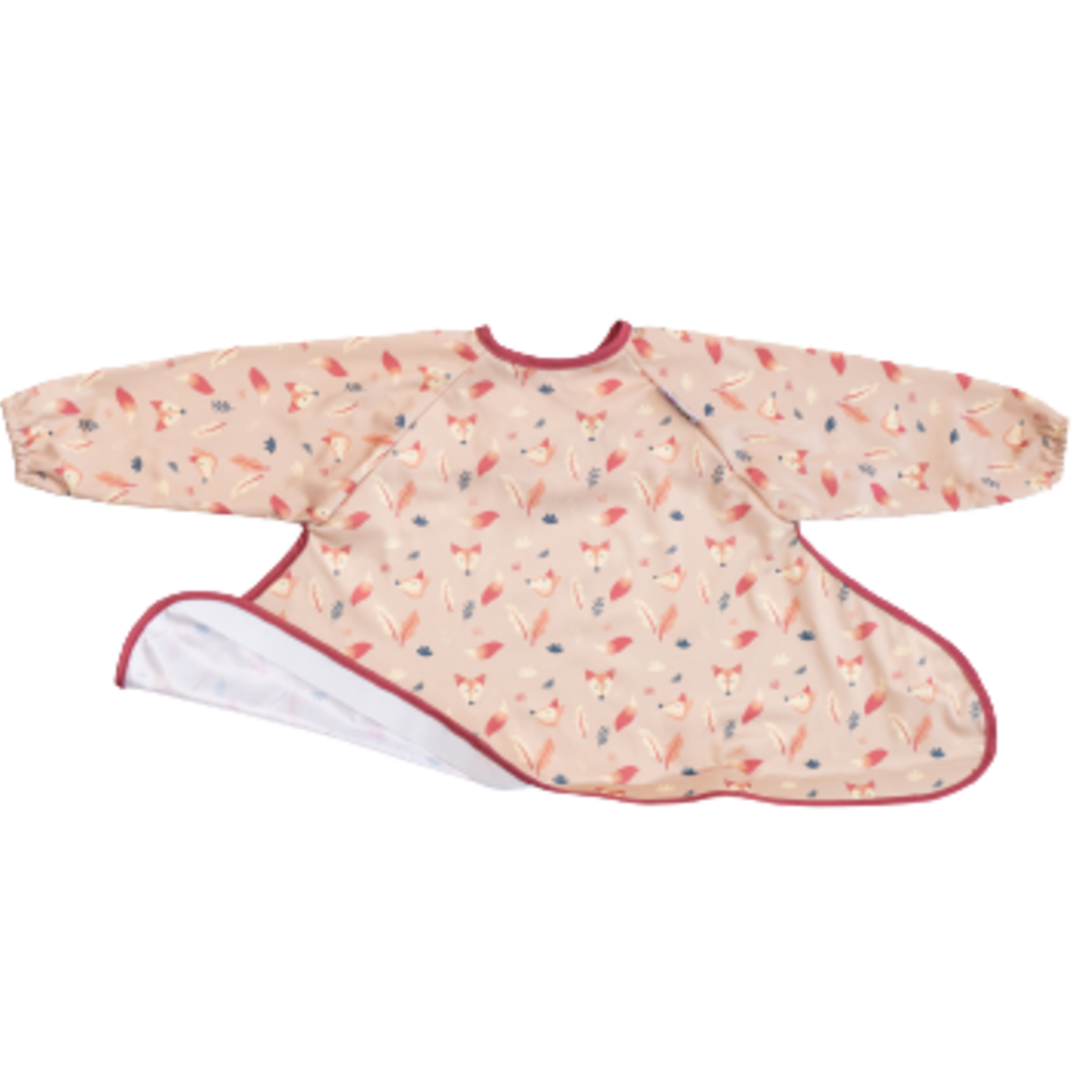 Tidy Tot Lätzchen mit langen Ärmeln für Tablett – Sand Fox – Lätzchen mit Ärmeln – MamaMilla