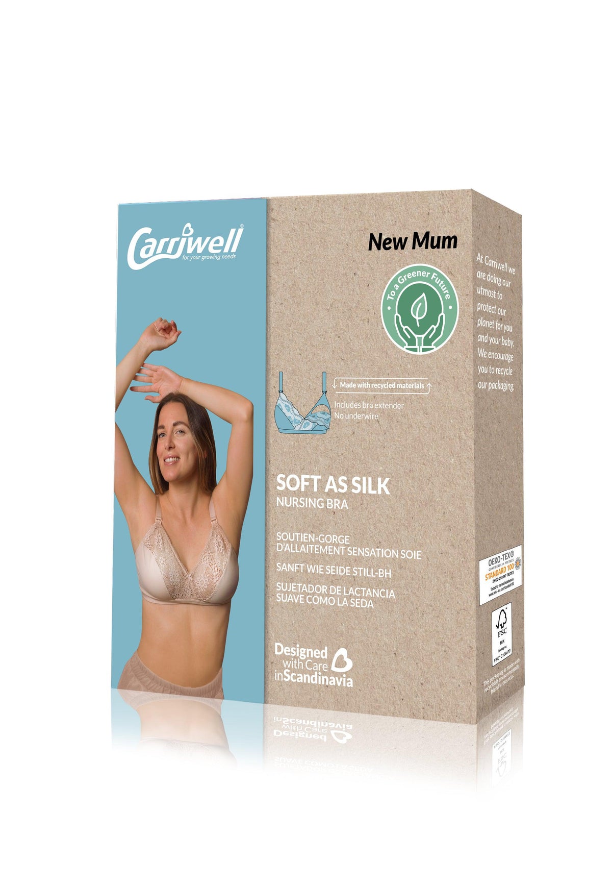 Carriwell Still-BH „Soft as Silk“ – Rosabeige – Stillkleidung – MamaMilla