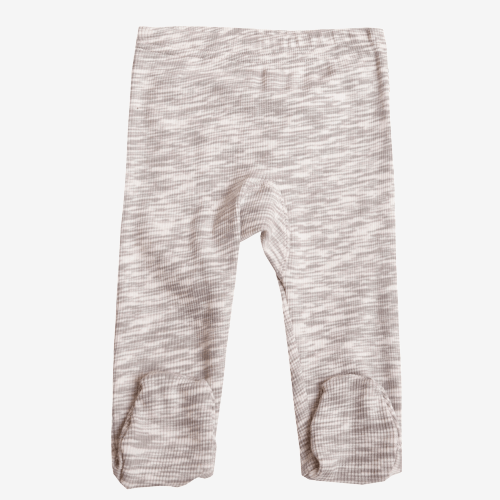 Joha-Leggings mit Füßen – Grau meliert – Hosen – MamaMilla