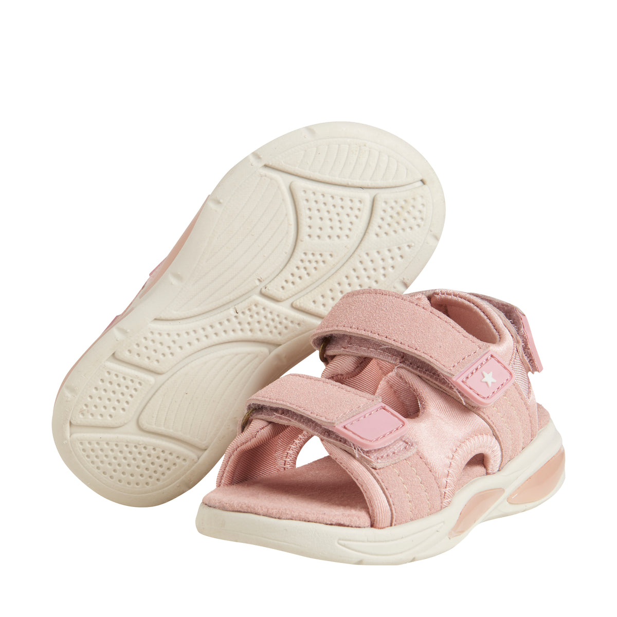 Fabelhafte, leichte Sandalen mit Klettverschluss – Misty Rose – Schuhe – MamaMilla
