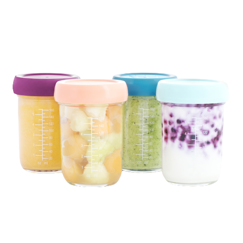 Babymoov Glaseimer (4 Stück) – 240 ml – Porridge – MamaMilla