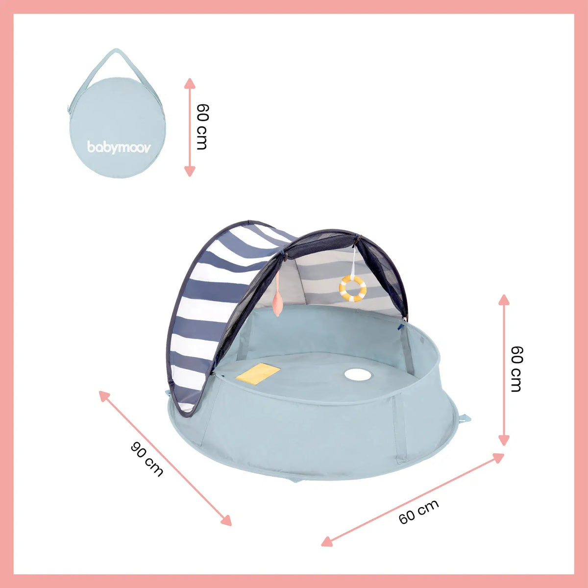 Babymoov 3in1 UV-Zelt – Mariniére Aquani – UV-Zelt – MamaMilla