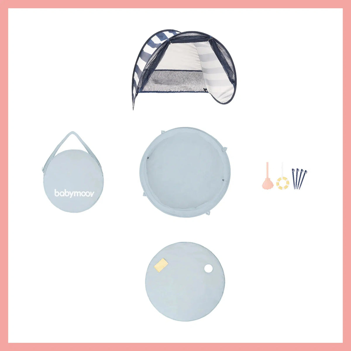 Babymoov 3in1 UV-Zelt – Mariniére Aquani – UV-Zelt – MamaMilla