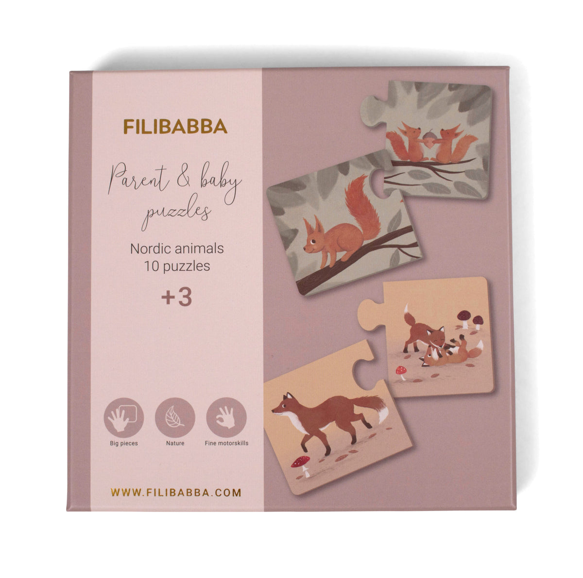 Filibabba Eltern-Kind-Puzzle – Nordische Tiere – Puzzle – MamaMilla
