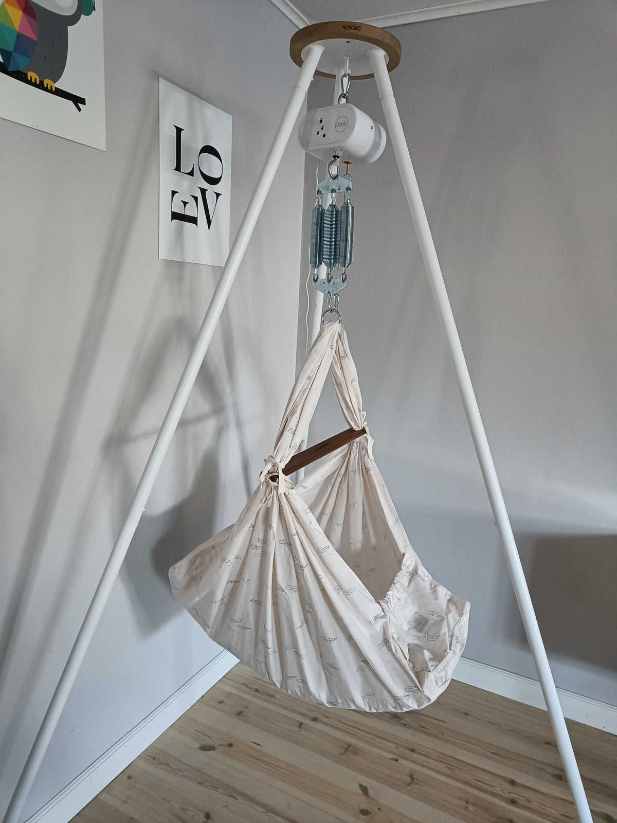 MamaMilla Sling-Wiege – Rosenfedern – Sling-Wiege – MamaMilla
