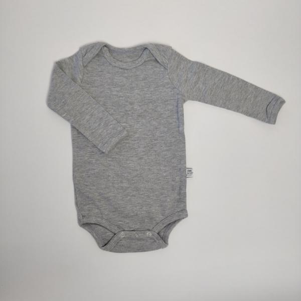 MamaMilla Body mit langen Ärmeln – Grau – Body – MamaMilla