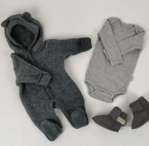 MamaMilla Body mit langen Ärmeln – Grau – Body – MamaMilla