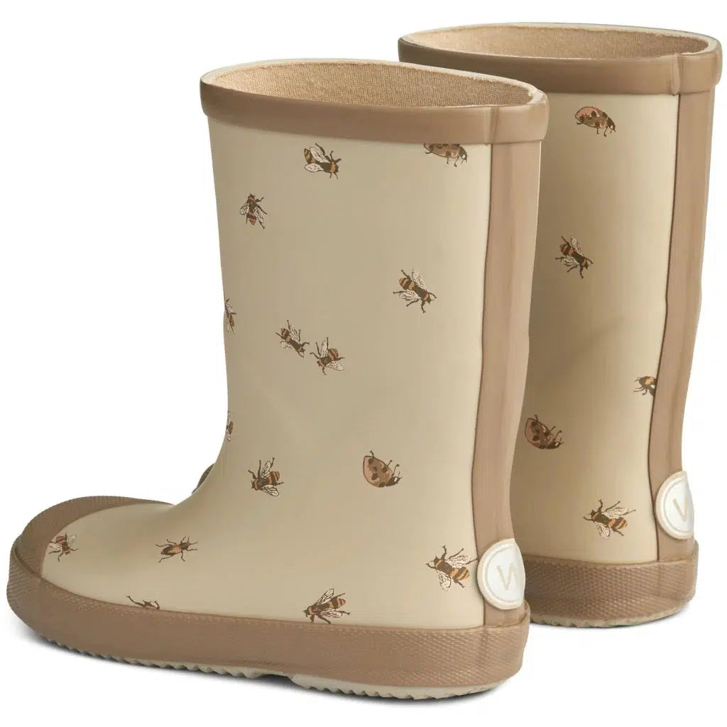 Weizenbedruckte Muddy-Gummistiefel - Gravel Bumblebee - Gummistiefel - MamaMilla