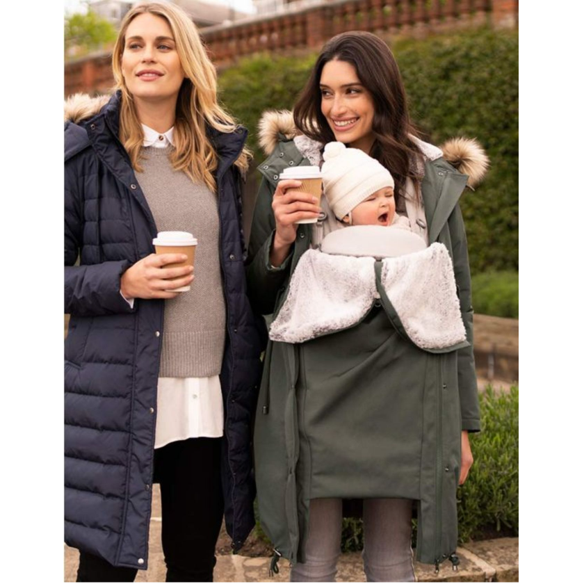 Seraphine Warte- und Tragejacke 3-in-1 – Valetta – Khaki – Tragejacke – MamaMilla