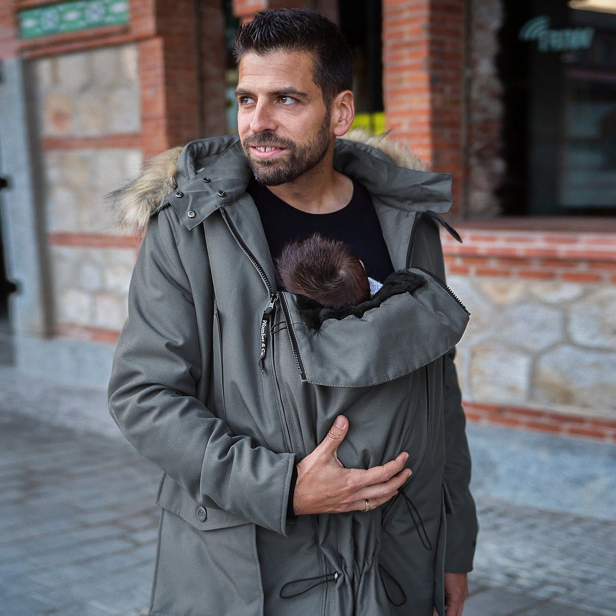 Wombat &amp; Co. Trägerjacke für Herren – Grau – Trägerjacke – MamaMilla