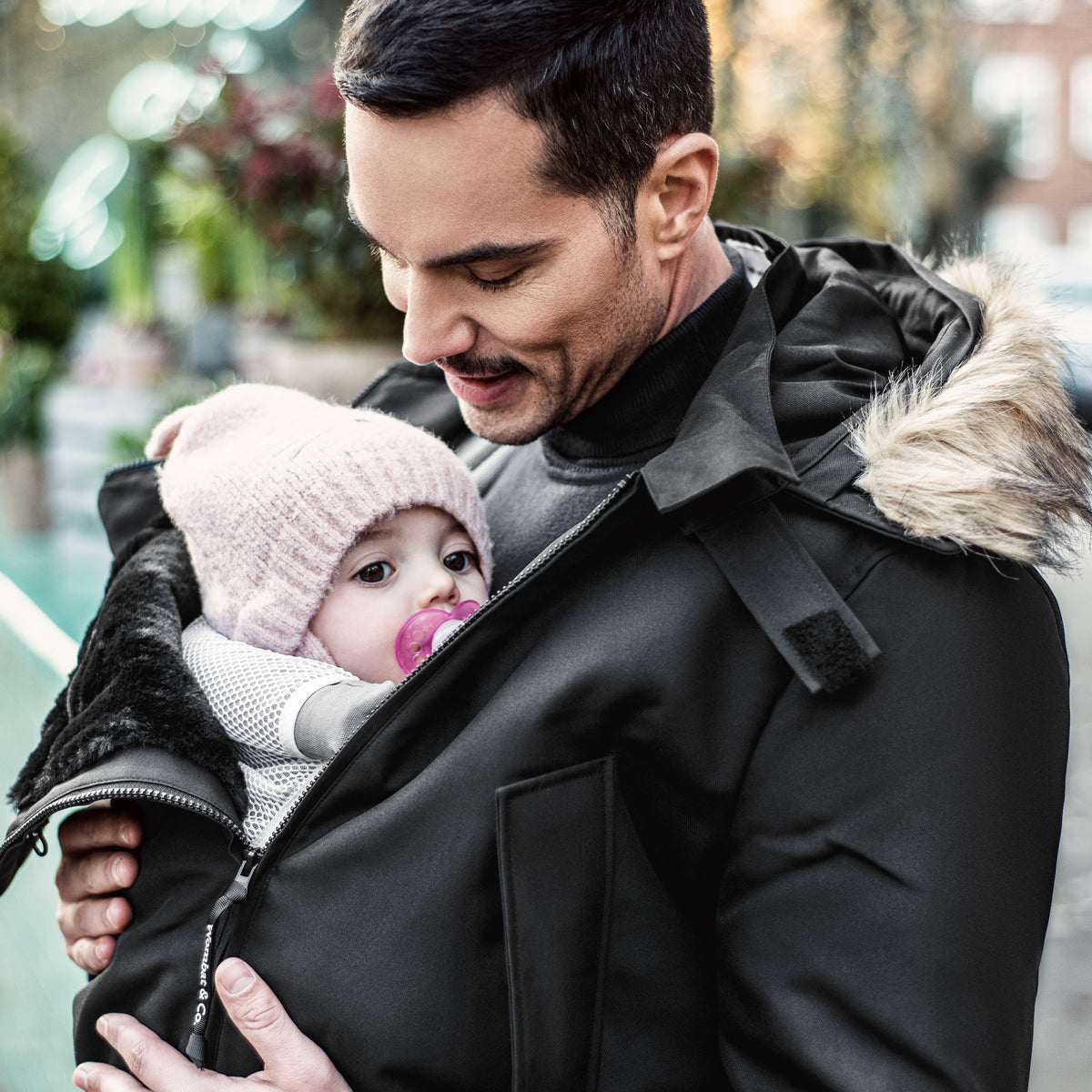 Wombat &amp; Co. Trägerjacke für Herren – Schwarz – Trägerjacke – MamaMilla