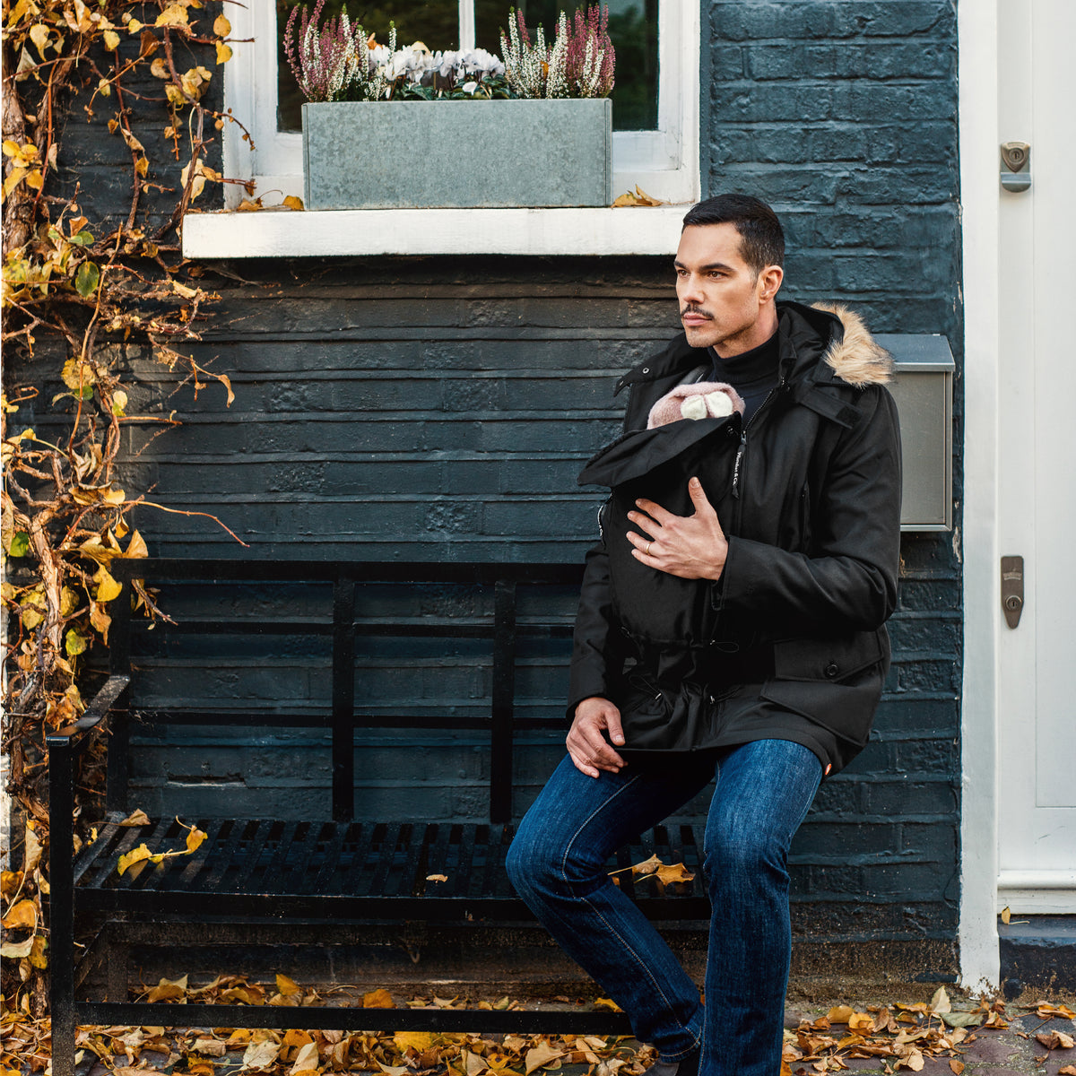 Wombat &amp; Co. Trägerjacke für Herren – Schwarz – Trägerjacke – MamaMilla