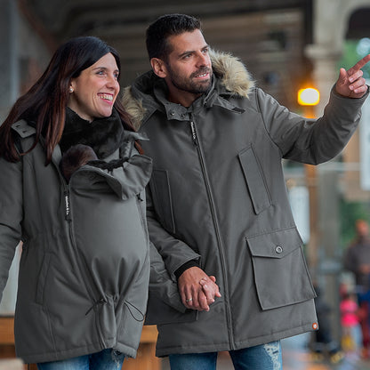 Wombat &amp; Co. Trägerjacke für Herren – Grau – Trägerjacke – MamaMilla