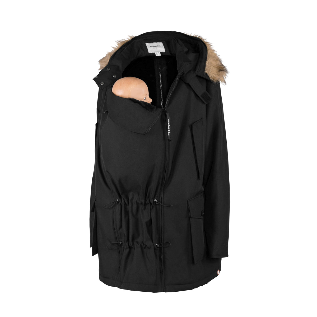 Wombat &amp; Co. Trägerjacke für Herren – Schwarz – Trägerjacke – MamaMilla