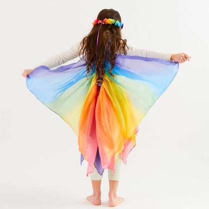 Sarahs Seiden-Regenbogenflügel aus Seide – für Feen-Verkleidungsspiele – MamaMilla