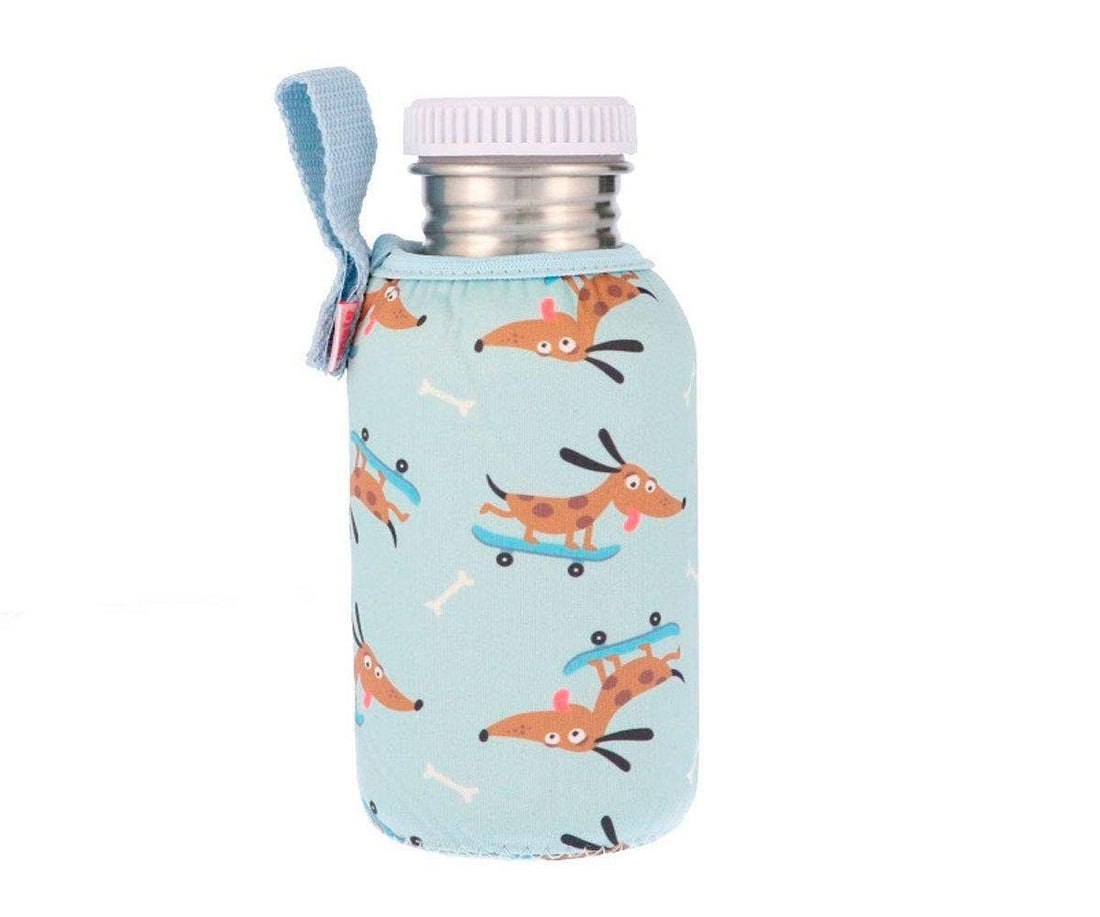 Tutete Neoprenhülle für BLAFRE und TUTETE – 500 ml – Skater Dog – Neoprenhülle – MamaMilla