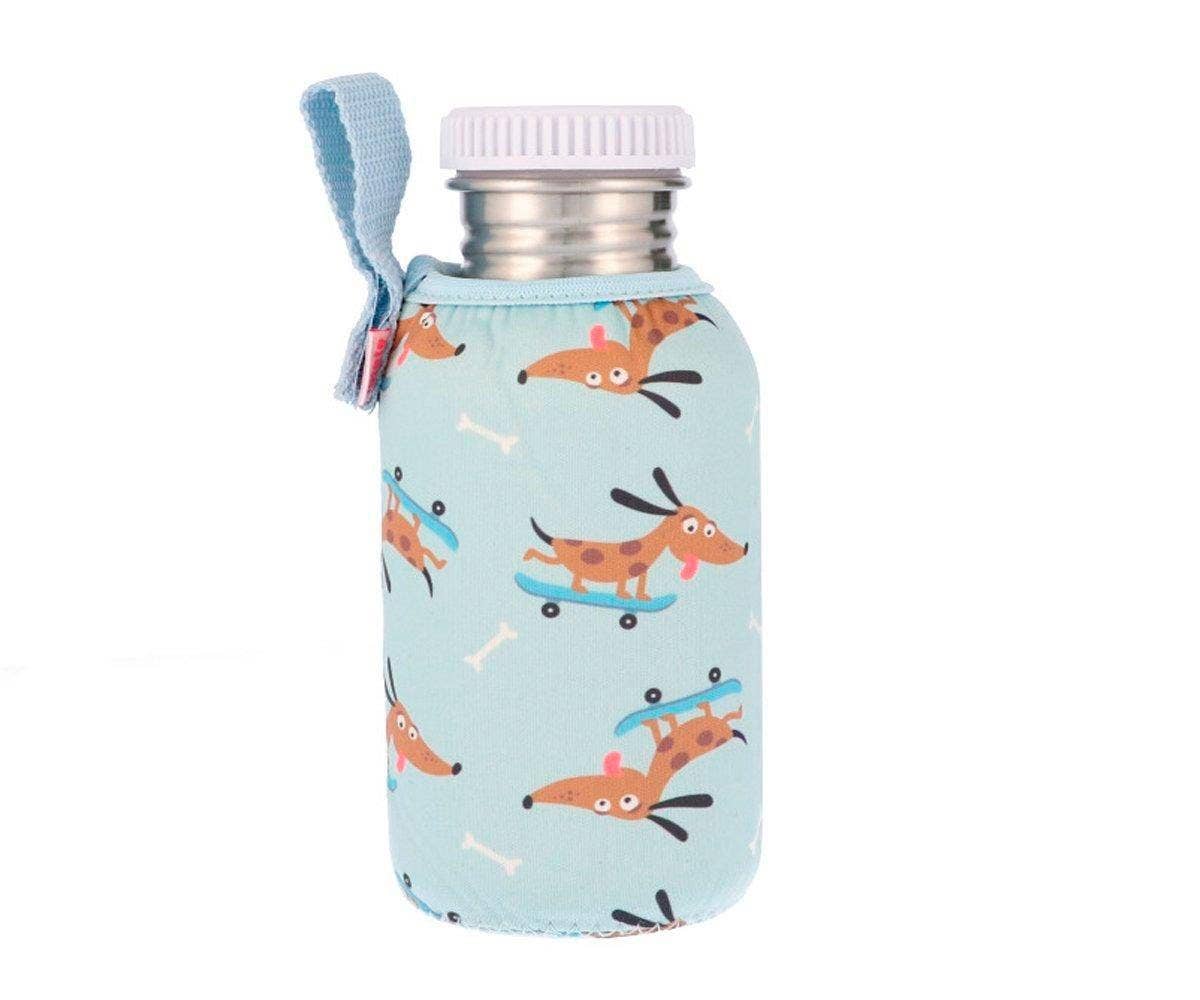 Tutete Neoprenhülle für BLAFRE und TUTETE – 500 ml – Skater Dog – Neoprenhülle – MamaMilla