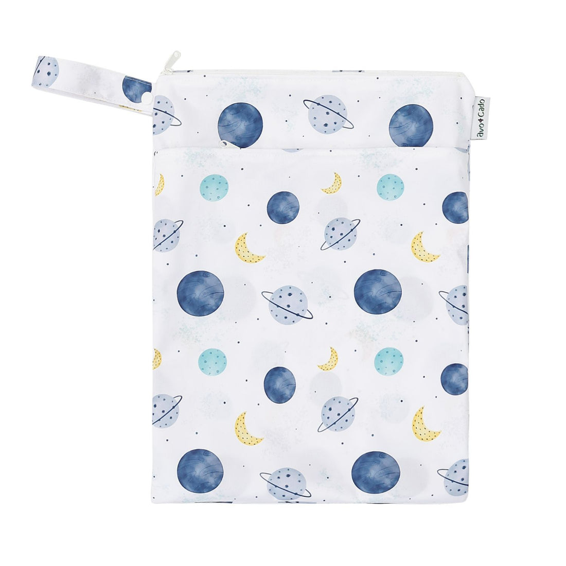 avo+cado Wetbag Medium mit zwei Fächern – Planets – Wetbag medium – MamaMilla