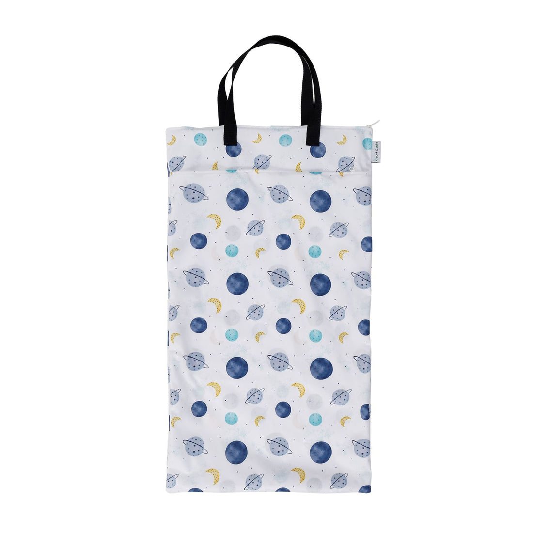 avo+cado Wetbag Large mit zwei Fächern und Hank – Planets – Wetbag groß – MamaMilla