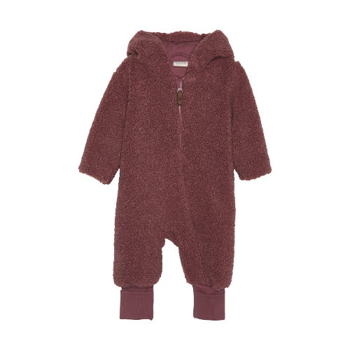 Minymo Fahranzug aus Fleece – Roan Rouge – Fahranzug – MamaMilla