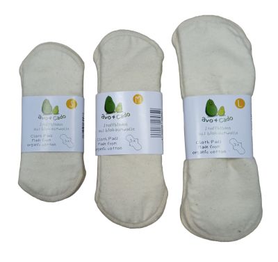 avo+cado Servietten (Stoffwindeln) aus Bio-Baumwollflanell – 3 Stück – Servietten – MamaMilla