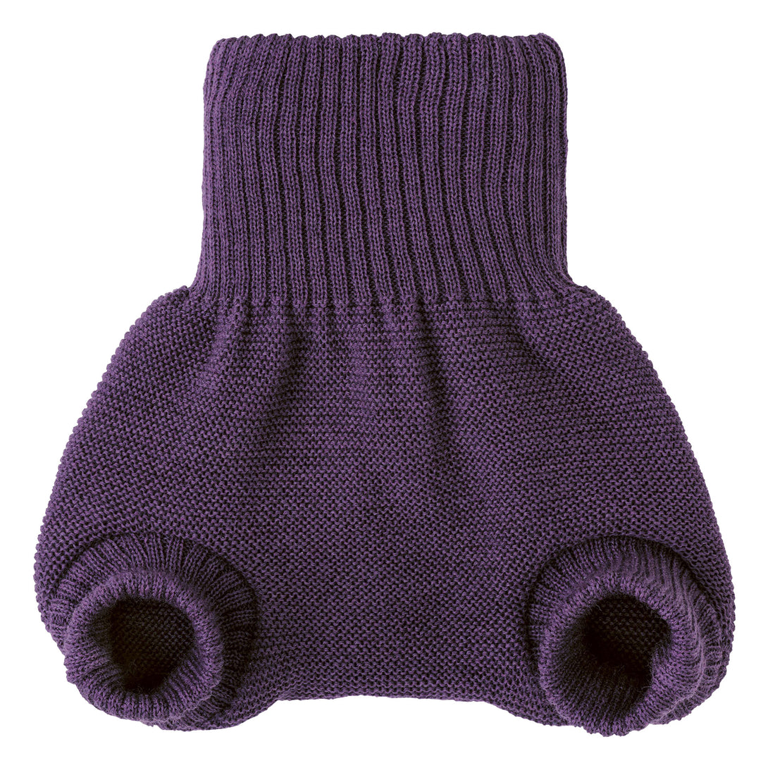 Wollwindelüberhose aus Merinowolle – Aubergine – Disana Bio-Babykleidung