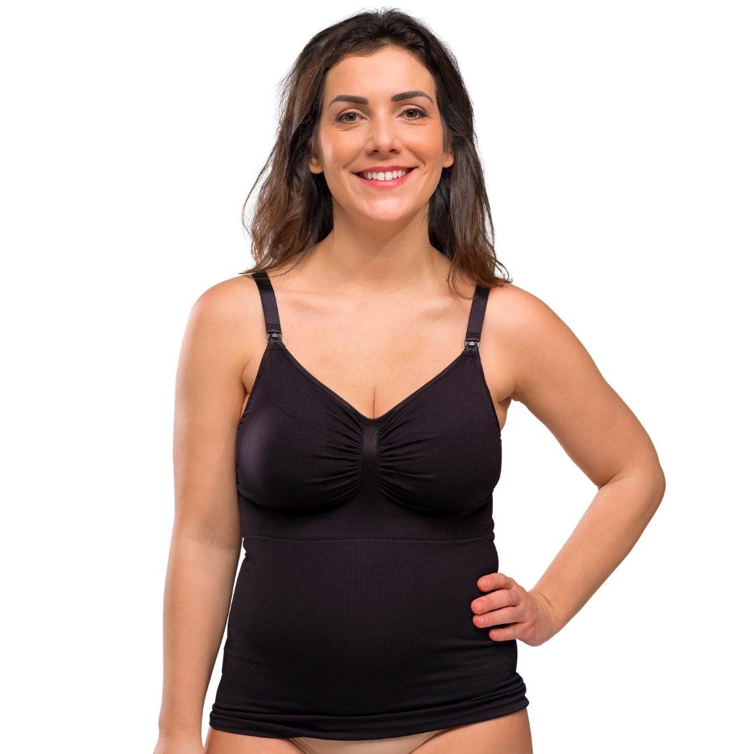Carriwell Stilltop mit Shapewear – Schwarz – Stillkleidung – MamaMilla