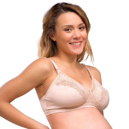 Carriwell Still-BH „Soft as Silk“ – Rosabeige – Stillkleidung – MamaMilla