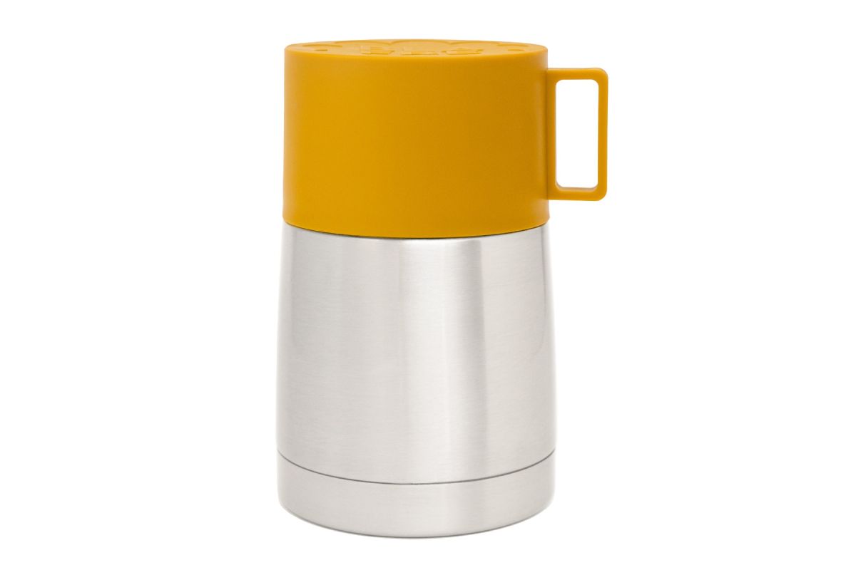 Flafre Thermobehälter – Gelb – Lunchbox mit Thermoskanne – MamaMilla