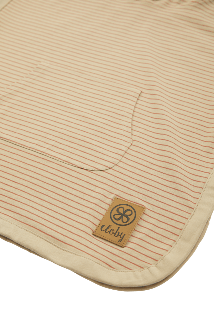 Cloby UV-Poncho – Sandy Beach/Peanut Brown 3–5 Jahre – – MamaMilla